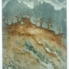 During my five weeks’ residency I created little paintings inspired by the surroundings, trying to capture the brilliant green light reflected in the winter sun. I made baskets from stems of willows with cordage made from leaves and grasses. It was the ideal place for hiking and creative musings.