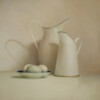 Painting of Chehill eggs and enamel jug
